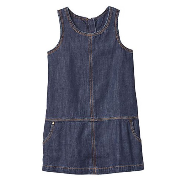 Gap kids denim jumper dress - Picture 1 of 7